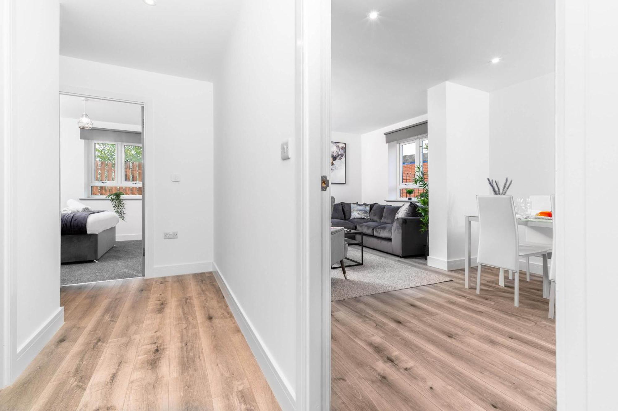 Luxury Apartment - 2 Bedrooms - Balcony - Parking - Netflix - Wifi - 7Mc Birmingham Buitenkant foto